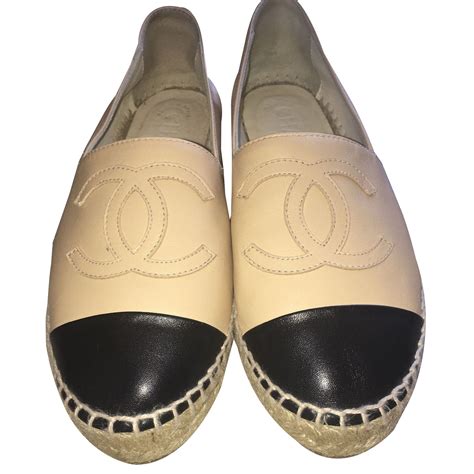 chanel beige sandal|Chanel espadrilles size 10.